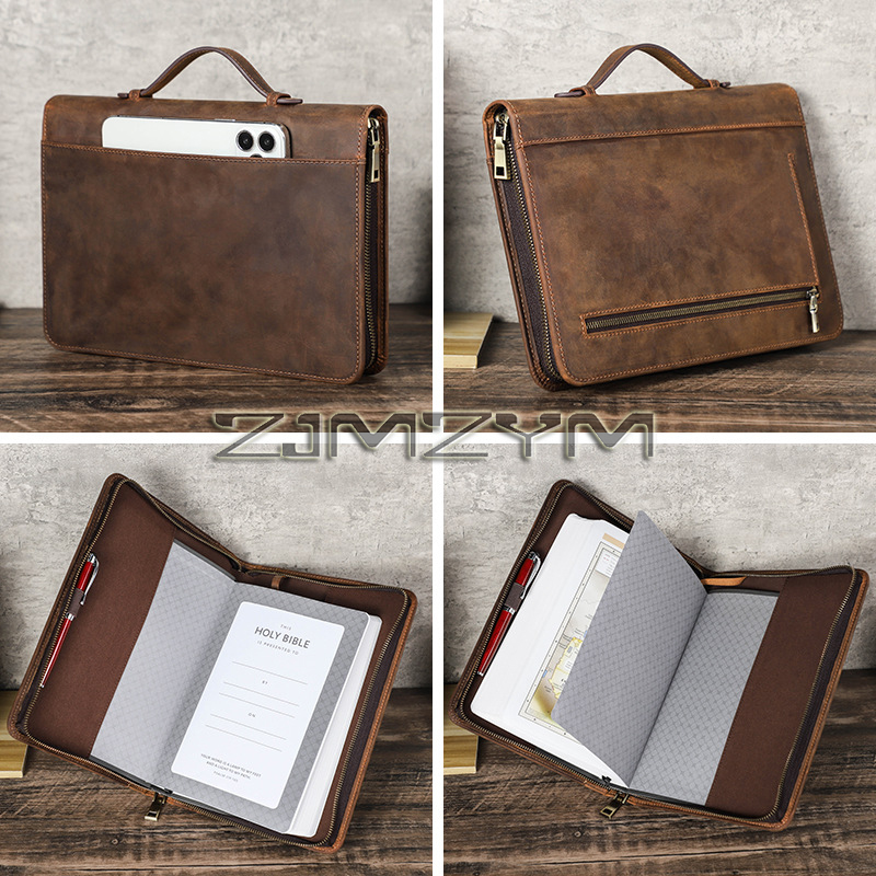 Stationery Supplies Business - Ретро-чехол для блокнота из кожи ручной