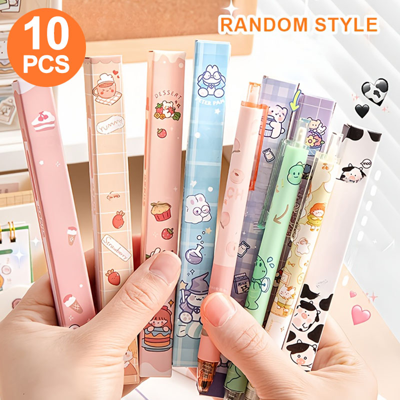 Stationery Supplies Business - 10 одиночных гелевых ручек в подарочной