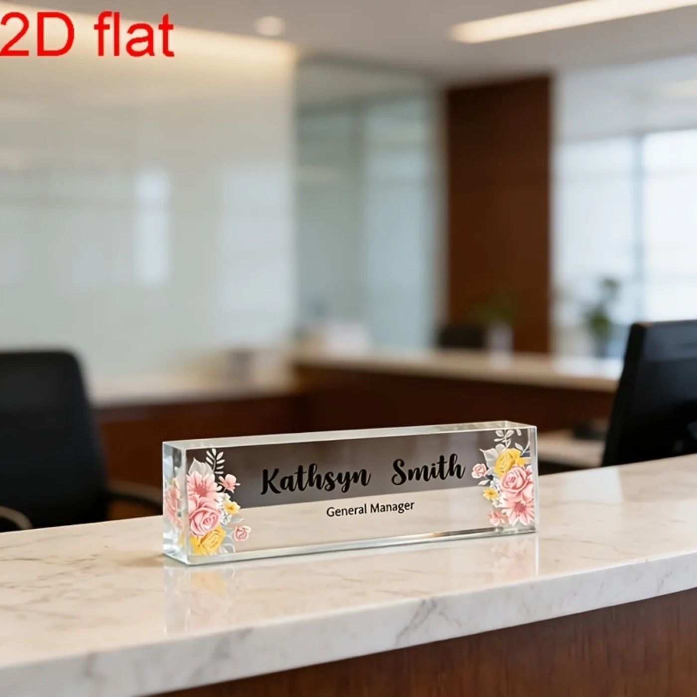 1 шт. 2D плоская элегантная ак – обзор и цена Desk Name Plate