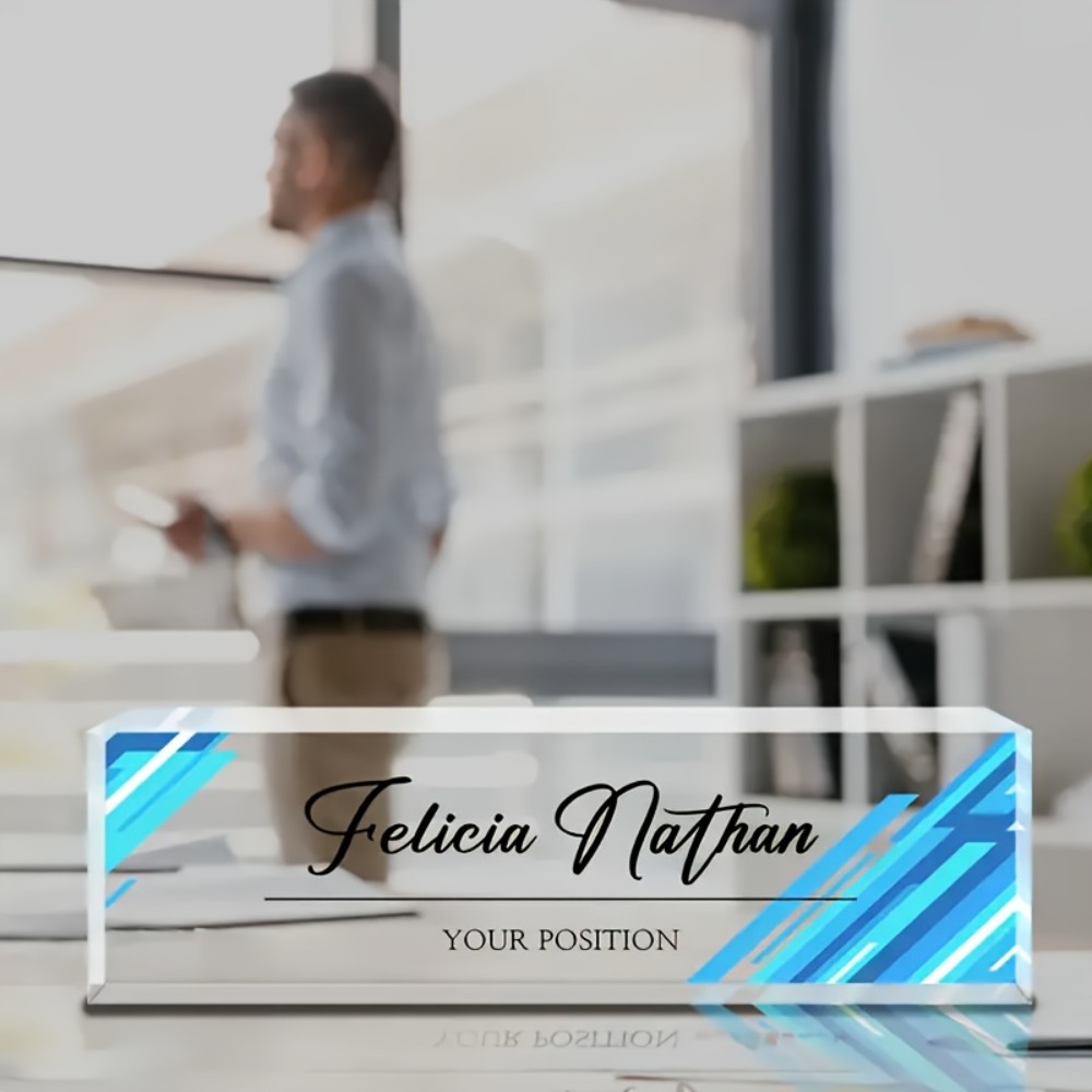 1 шт. Персонализированная акри – обзор и цена Desk Name Plate