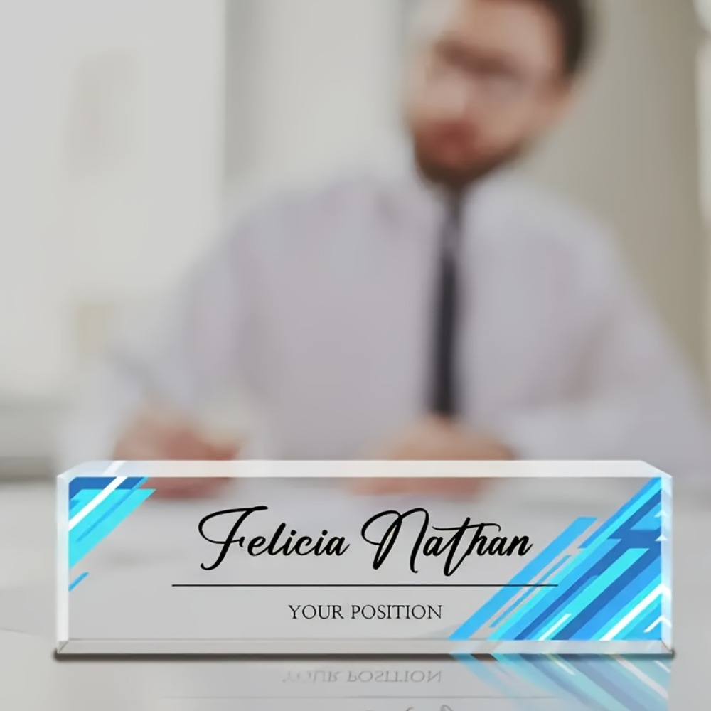 1 шт. Персонализированная акри – обзор и цена Desk Name Plate