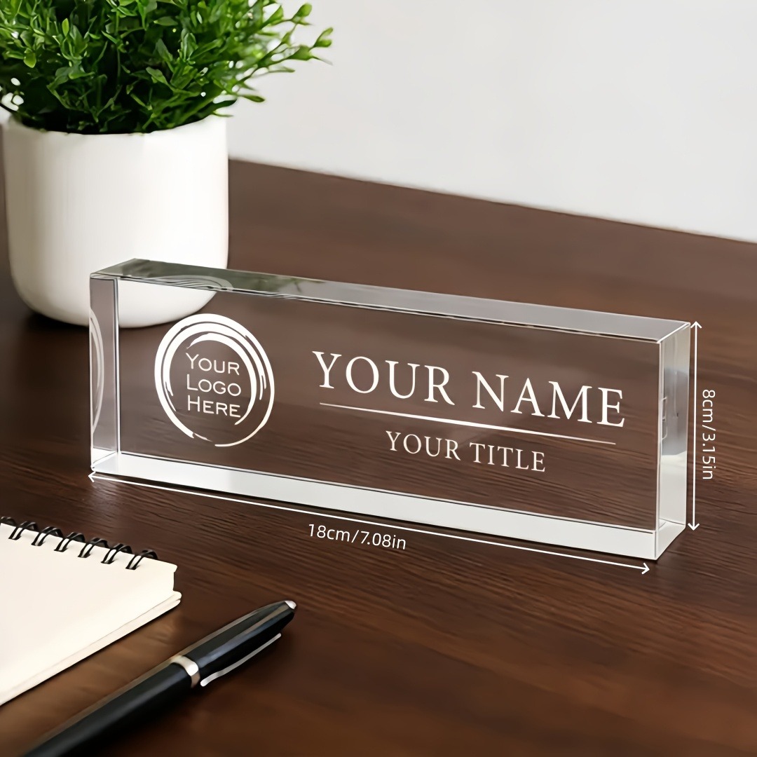 2D Плоская персонализированная – обзор и цена Desk Name Plate